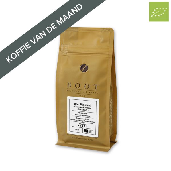 Meestal Sportman Leuk vinden Boot Bio Blend Organic Espresso bestellen | Online koffie kopen!